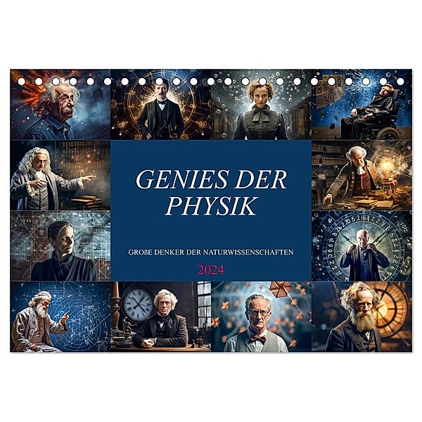 Genies der Physik (Tischkalender 2024 DIN A5 quer), CALVENDO Monatskalender, Dirk Meutzner