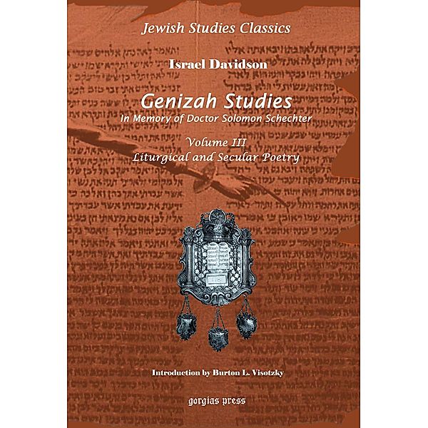 Genizah Studies in Memory of Doctor Solomon Schechter, Louis Ginzberg