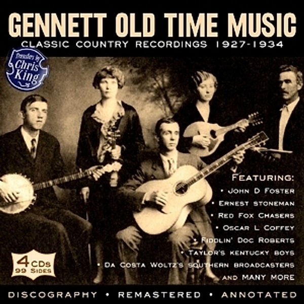 Gennett Old Time Music, Diverse Interpreten