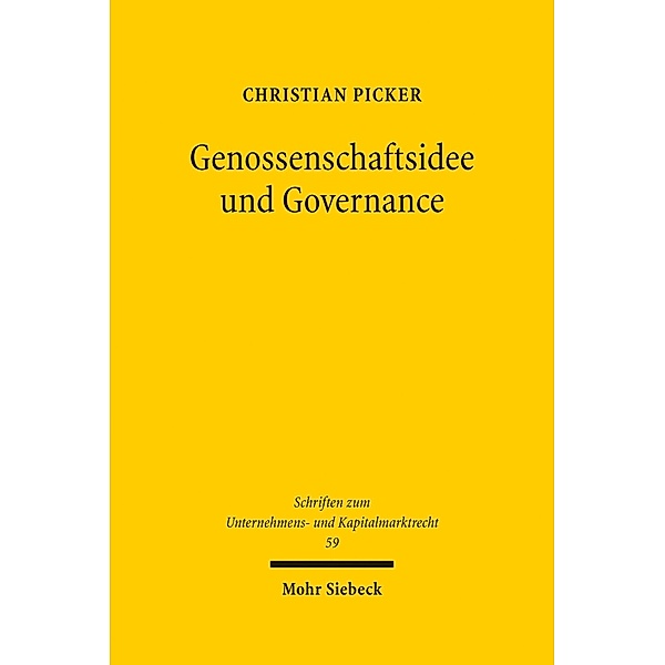 Genossenschaftsidee und Governance, Christian Picker