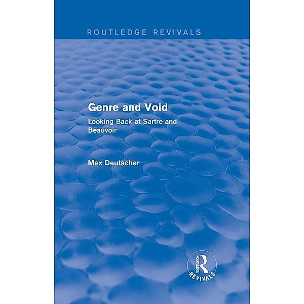 Genre and Void / Routledge Revivals, Max Deutscher