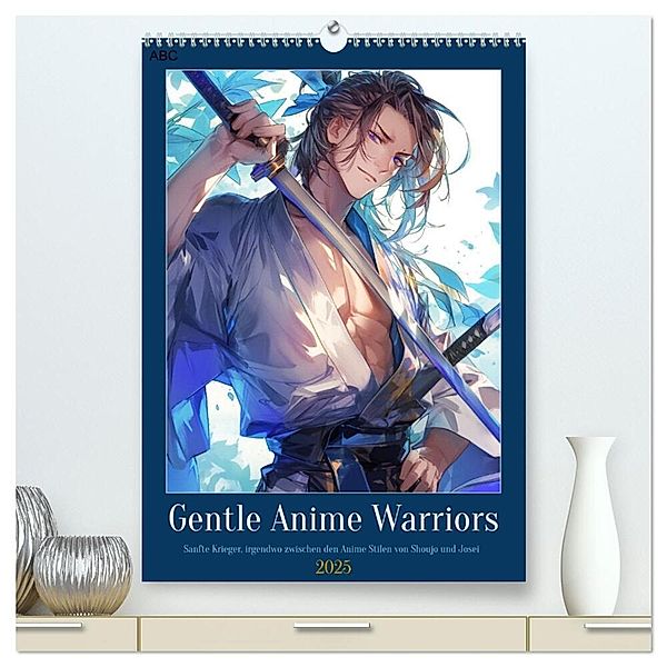 Gentle Anime Warriors (hochwertiger Premium Wandkalender 2025 DIN A2 hoch), Kunstdruck in Hochglanz, Calvendo, Kerstin Waurick