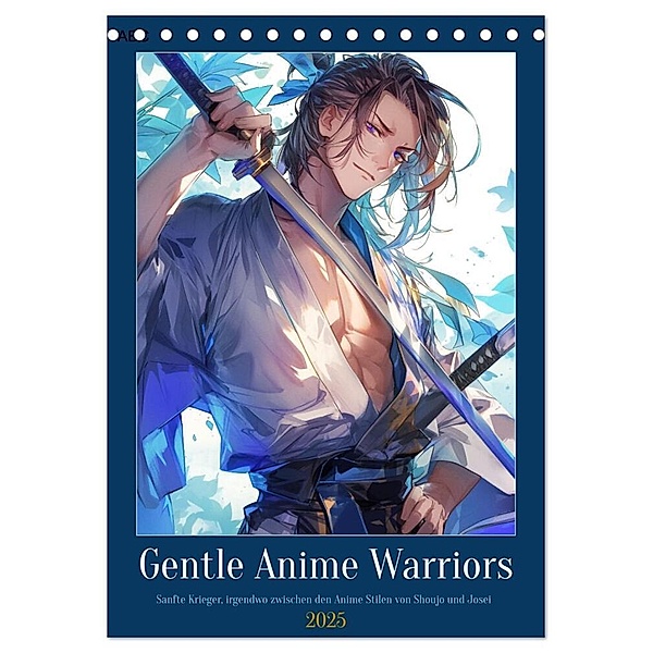 Gentle Anime Warriors (Tischkalender 2025 DIN A5 hoch), CALVENDO Monatskalender, Calvendo, Kerstin Waurick