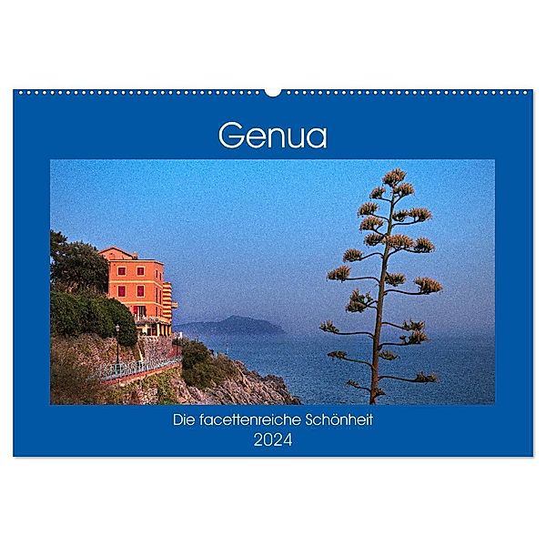 Genua - Die facettenreiche Schönheit (Wandkalender 2024 DIN A2 quer), CALVENDO Monatskalender, Bernd Zillich