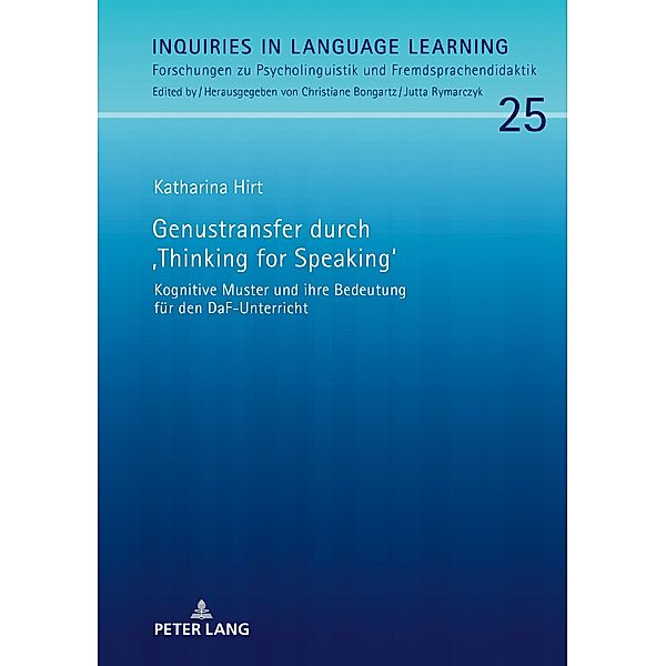 Genustransfer durch Thinking for Speaking, Hirt Katharina Hirt