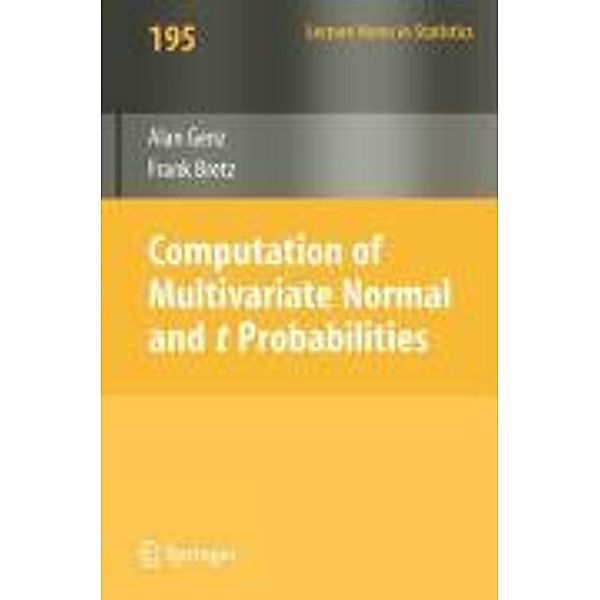 Genz, A: Computation of Multivariate Normal Probabilities, Alan Genz, Frank Bretz