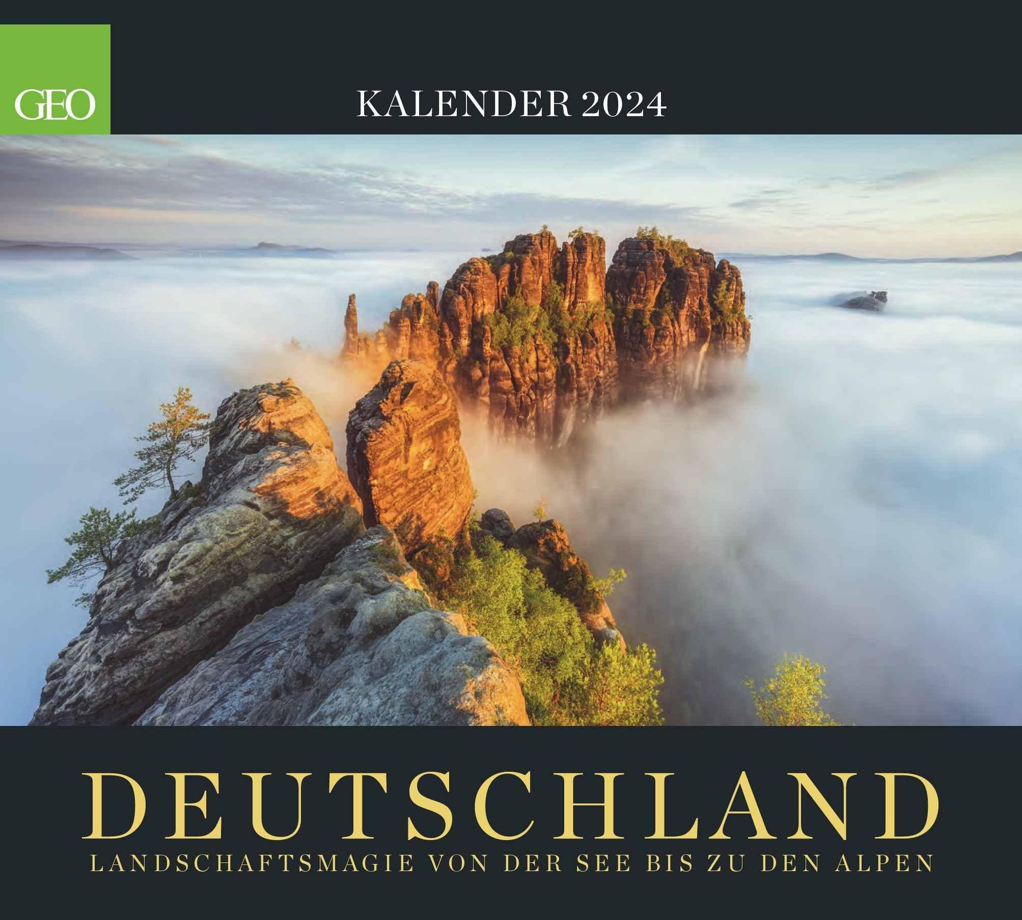 GEO: Deutschland 2024 - Wand-Kalender - Poster-Kalender -  Landschafts-Fotografie - 50x45 - Kalender bestellen