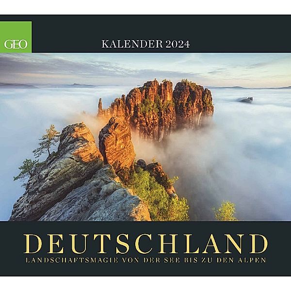 GEO: Deutschland 2024 - Wand-Kalender - Poster-Kalender - Landschafts-Fotografie - 50x45