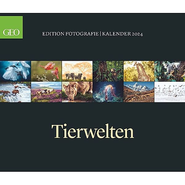 GEO Edition: Tierwelten 2024 - Wand-Kalender - Tier-Kalender - 70x60