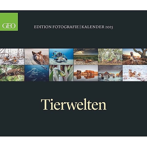 GEO Edition: Tierwelten 2025 - Wand-Kalender - Tier-Kalender - 70x60
