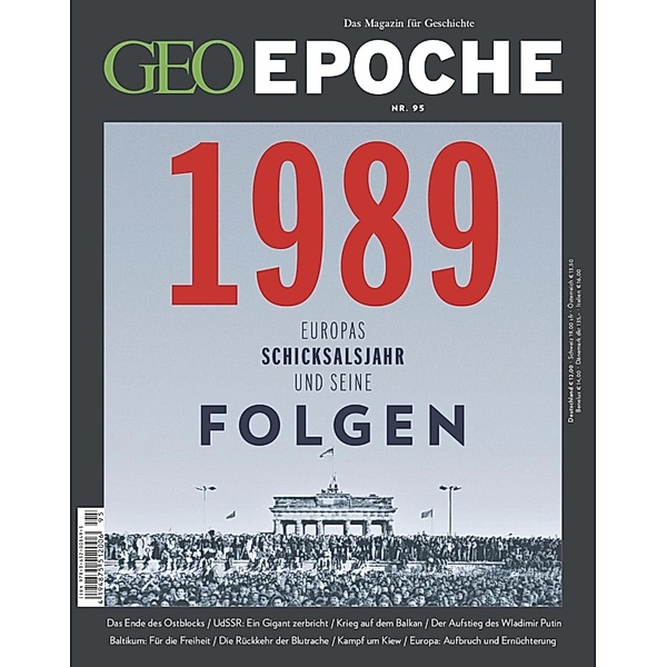 GEO Epoche 95/19 - 1989 / GEO Epoche Bd.95, Geo Epoche Redaktion