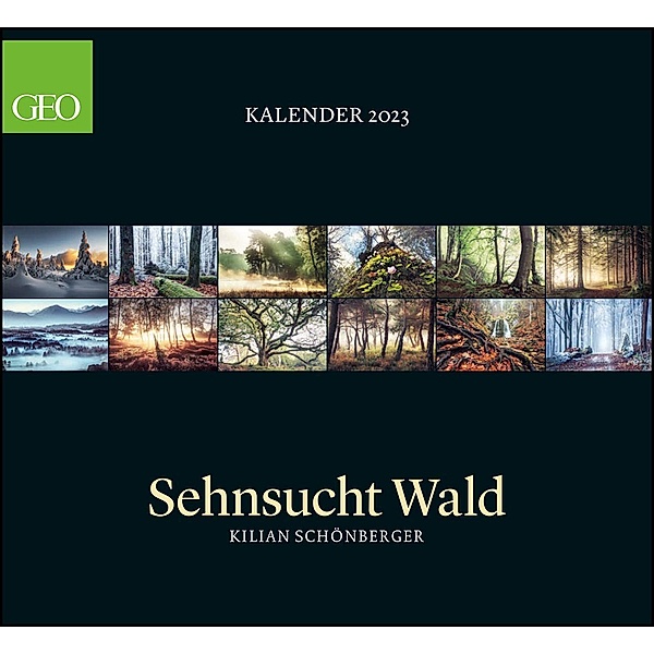 GEO Kalender: Sehnsucht Wald 2023 - Wand-Kalender - Natur-Kalender - 60x55