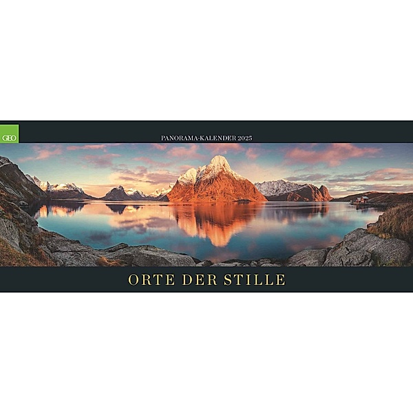 GEO - Panorama: Orte der Stille 2025 - Wandkalender für Ruhe und Besinnung, Grossformat 120x50 cm, mit Bildern Ruhiger Refugien