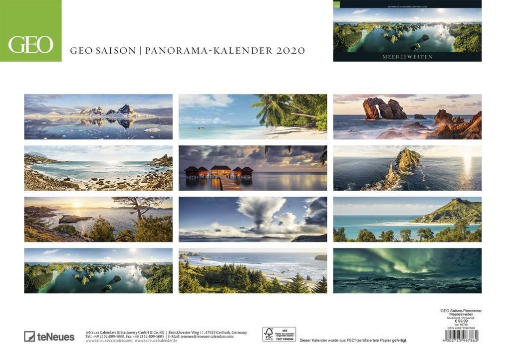 GEO SAISON Panorama: Meeresweiten 2020 - Kalender bei Weltbild.de