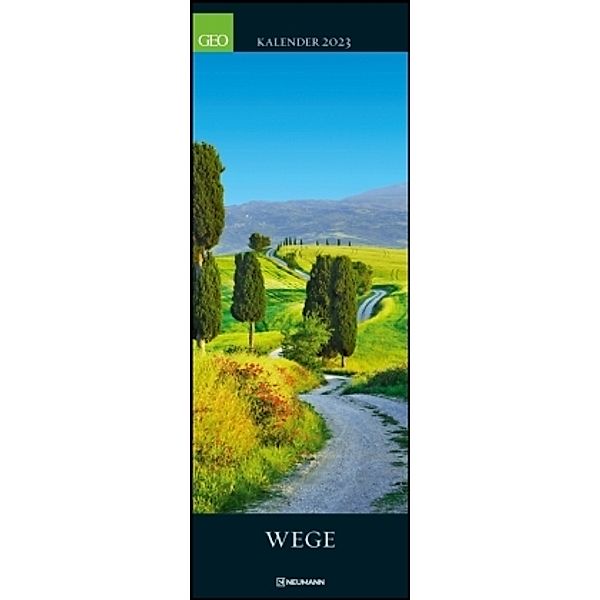 GEO Wege 2023 - Wand-Kalender - Reise-Kalender - Poster-Kalender - 25x69