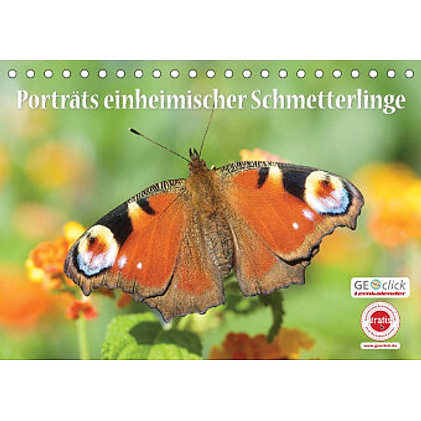 GEOclick Lernkalender: Porträts einheimischer Schmetterlinge (Tischkalender 2022 DIN A5 quer), Klaus Feske / GEOclick Lernkalender