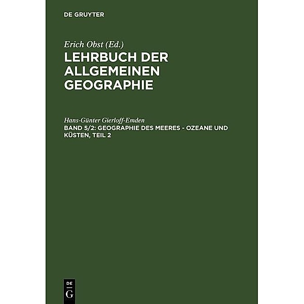 Geographie des Meeres - Ozeane und Küsten, Teil 2, Hans-Günter Gierloff-Emden