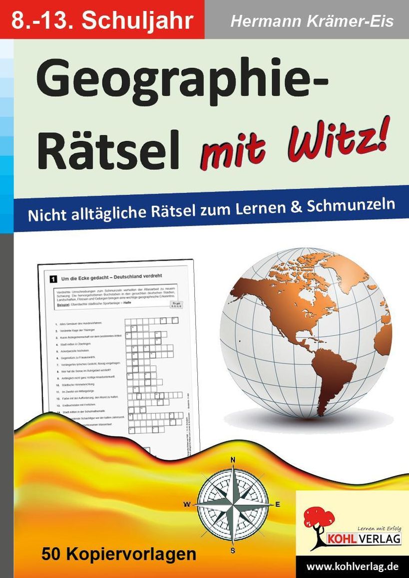 Geographie-Rätsel mit Witz! - 8.-13. Schuljahr eBook v. Hermann Krämer-Eis  | Weltbild