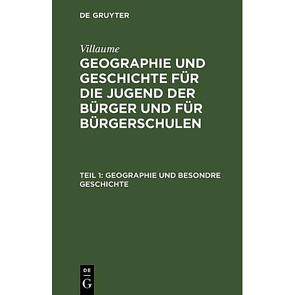 Geographie und besondre Geschichte, Villaume