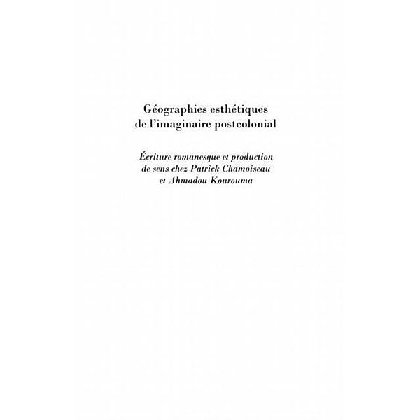 Geographies esthetiques de l'imaginaire / Hors-collection, Heidi Bojsen