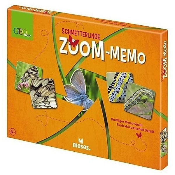 Geolino Zoom-Memo, Schmetterlinge (Kinderspiel)