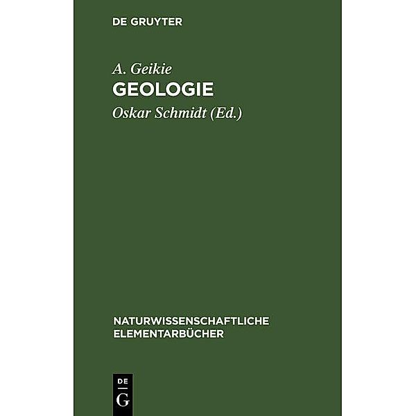 Geologie, A. Geikie