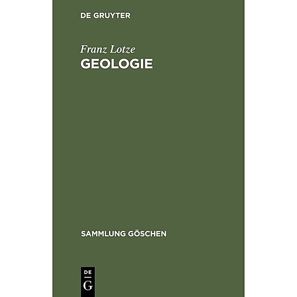 Geologie, Franz Lotze