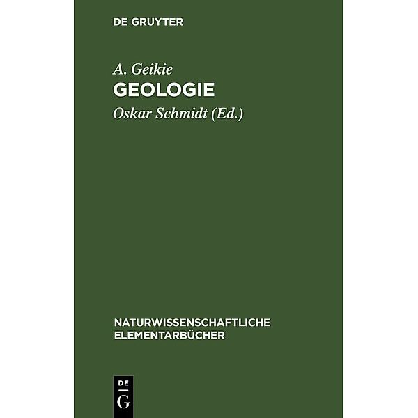 Geologie, A. Geikie