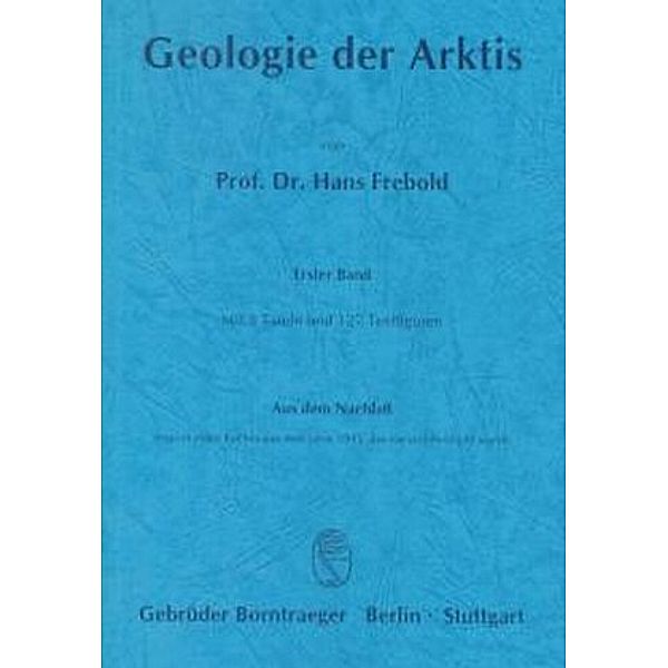 Geologie der Arktis, Hans Frebold