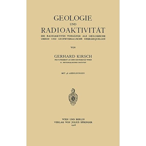 Geologie und Radioaktivität, Gerhard Kirsch