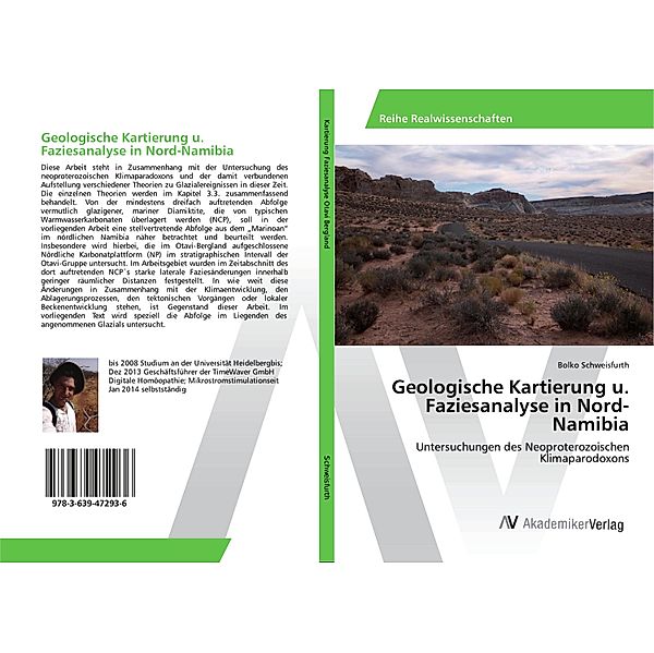 Geologische Kartierung u. Faziesanalyse in Nord-Namibia, Bolko Schweisfurth