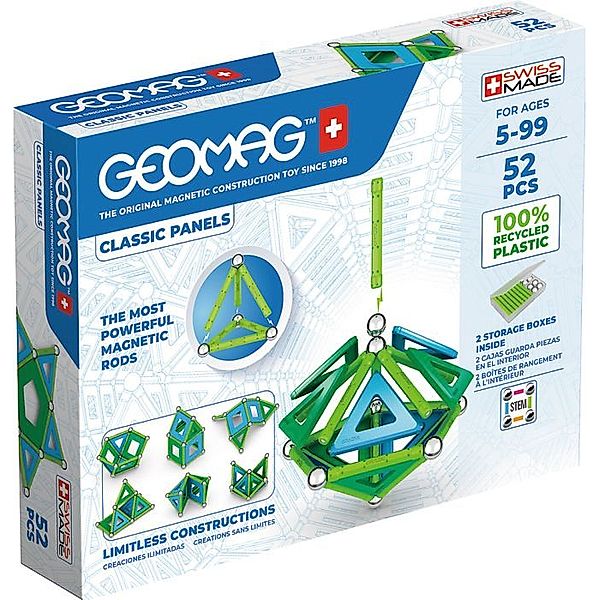 GEOMAG CLASSIC PANELS GREEN Line 52 Teile