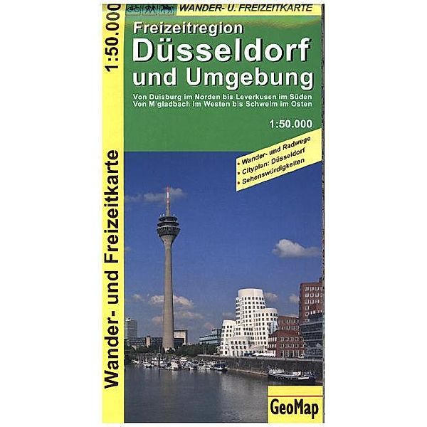 GeoMap Karte Freizeitregion Düsseldorf und Umgebung