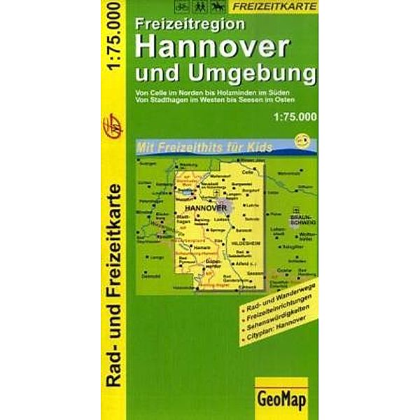 GeoMap Karte Freizeitregion Hannover und Umgebung