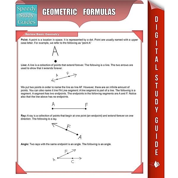 Geometric Formulas (Speedy Study Guides), Speedy Publishing