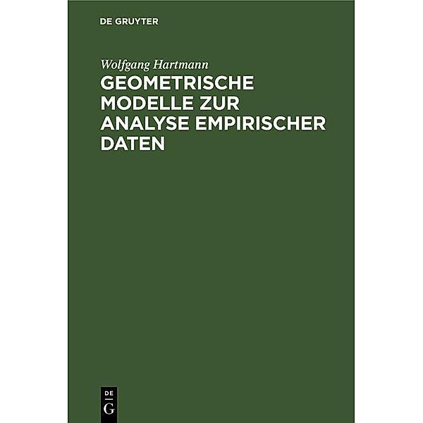 Geometrische Modelle zur Analyse empirischer Daten, Wolfgang Hartmann