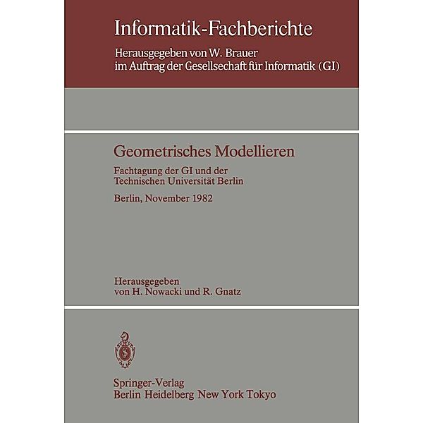 Geometrisches Modellieren / Informatik-Fachberichte Bd.65