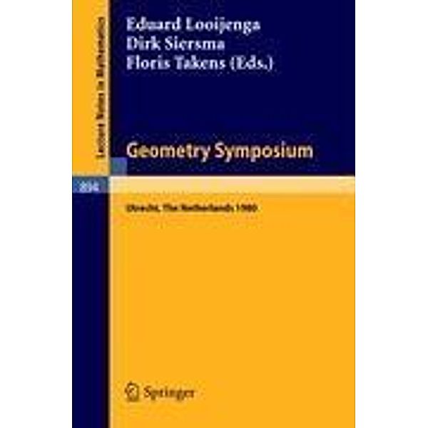 Geometry Symposium Utrecht 1980
