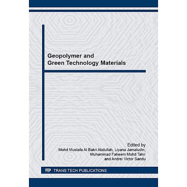 Geopolymer and Green Technology Materials