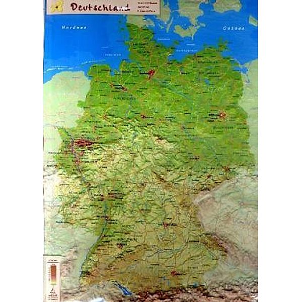 GeoReliefkarte Deutschland (Kunststoff)