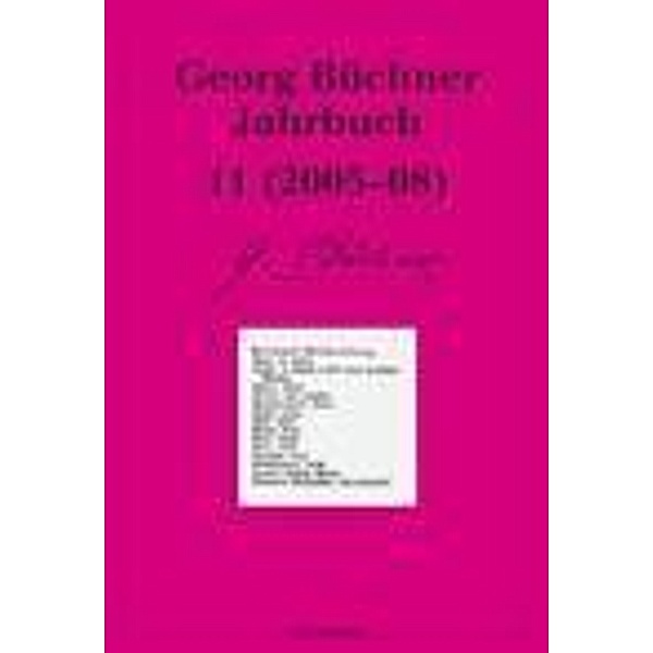 Georg Büchner Jahrbuch 11