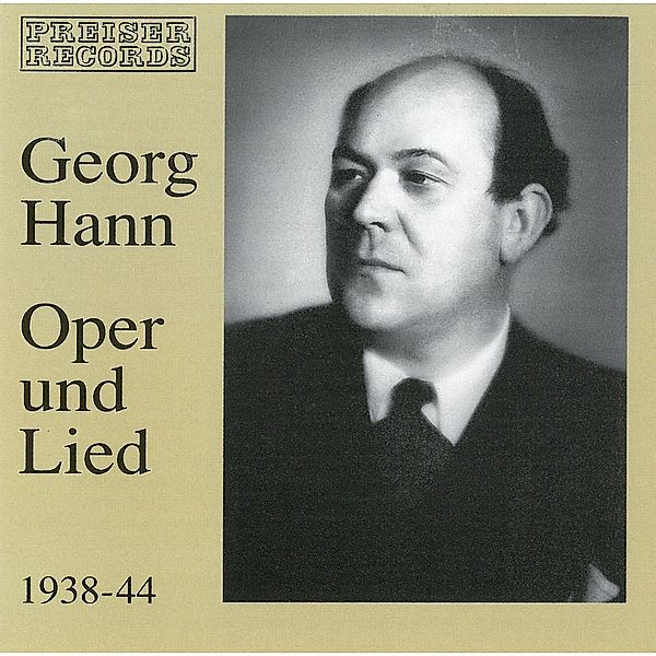 Georg Hann-Oper Und Lied, Georg Hann