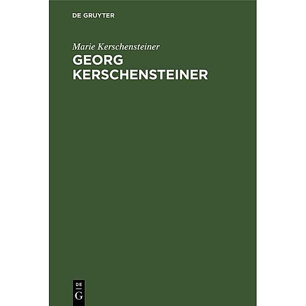 Georg Kerschensteiner, Marie Kerschensteiner