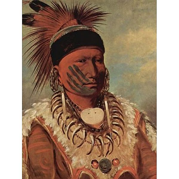 George Catlin - Die weiße Wolke, der Häuptling der Iowas - 200 Teile (Puzzle)