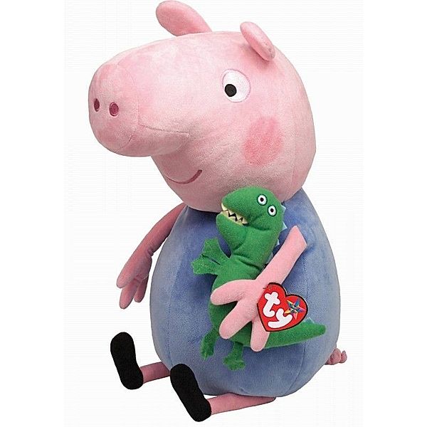 TY Deutschland George Pig - Peppa Pig - Beanie Babies - 38cm