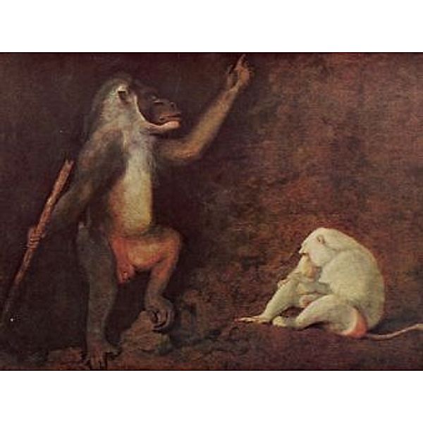 George Stubbs - Pavian und Albino-Makake - 100 Teile (Puzzle)