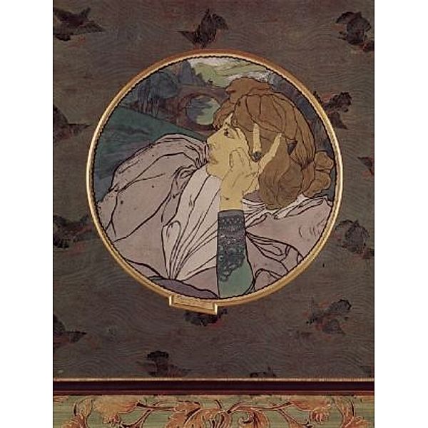 Georges de Feure - Die Stimme des Bösen oder Melancholie, Tondo - 1.000 Teile (Puzzle)