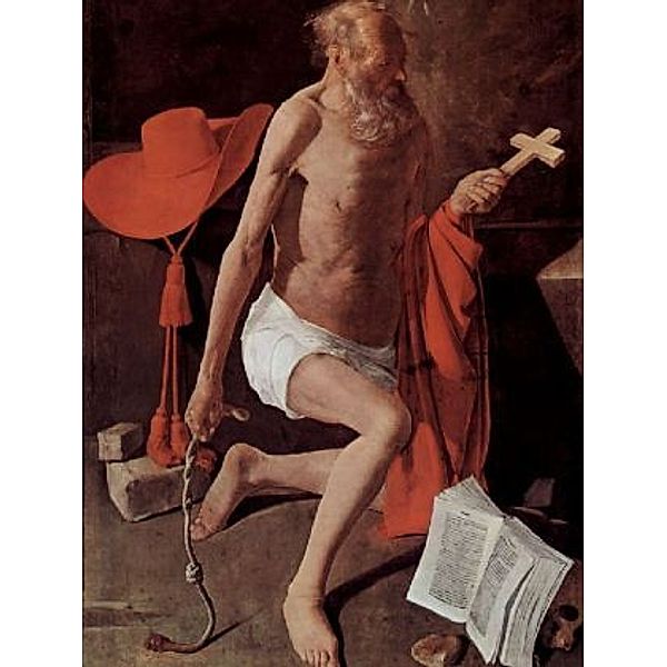 Georges de La Tour - Büßender Hl. Hieronymus, mit Kardinalshut - 100 Teile (Puzzle)