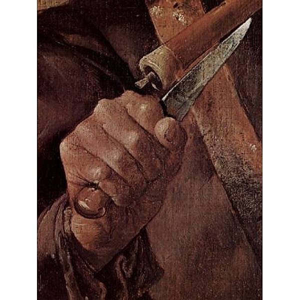 Georges de La Tour - Schlägerei der Musikanten, Detail: Messer - 100 Teile (Puzzle)