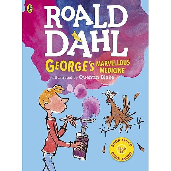 George's Marvellous Medicine (Colour book and CD), m.  Buch, m.  Audio-CD, Roald Dahl